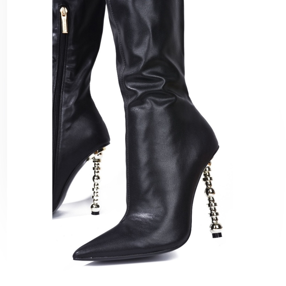 Cape Robbin “Kalel” Over-the-Knee Stiletto Boots – Size 9, Black - Picture 4 of 5